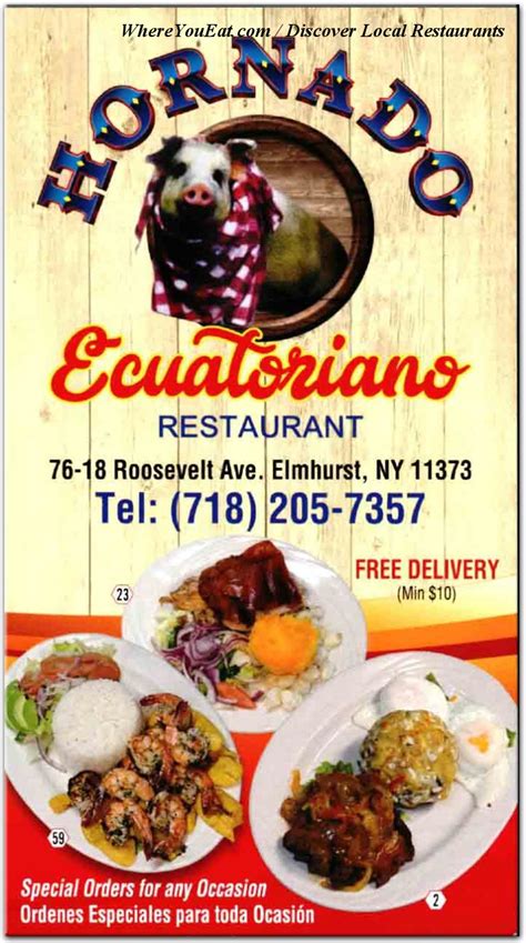 Hornado Ecuatoriano Restaurant in Queens / Menus & Photos