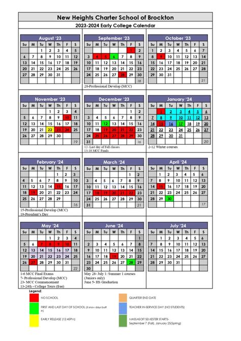 NHCSB School Calendar - New Heights Charter School