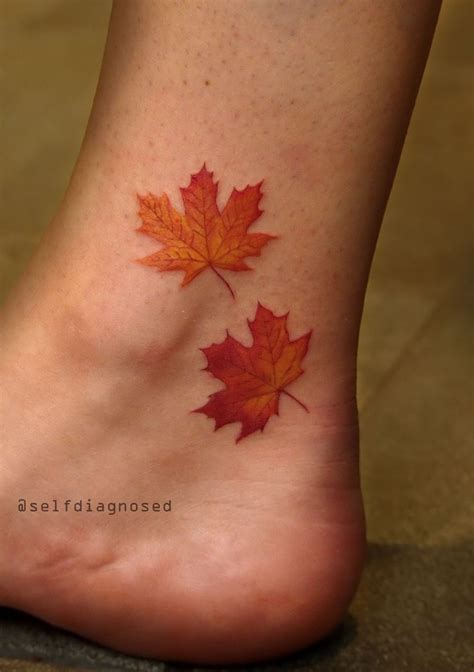 Maple leaves tattoo by TylerATD Whistler, Canada instagram ...