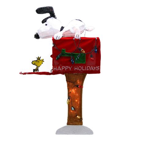 Snoopy On Mailbox Outdoor Christmas Decor | Christmas Day