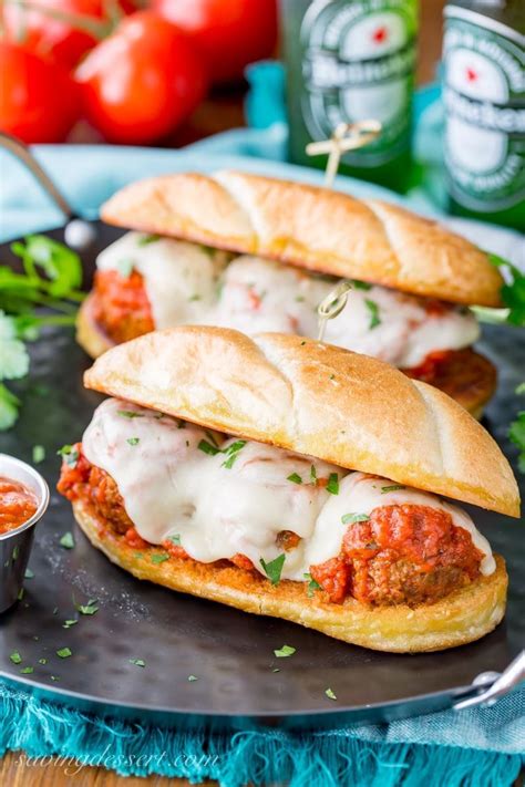 Easy Meatball Sub Sandwich Recipe - Saving Room for Dessert