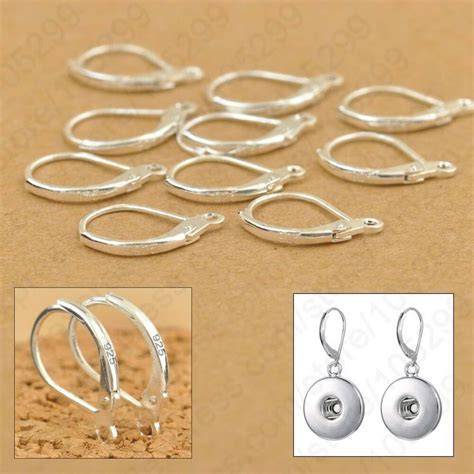 Sterling Silver Earring Hooks Beads For Jewelry Making Craft Tool New 100 pcs #Unbranded Silver ...