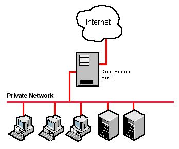 Dual-homed host dictionary definition | dual-homed host defined