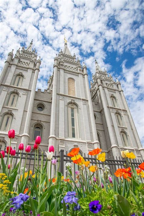 Salt Lake City Temple, before the Renovation Stock Photo - Image of ...