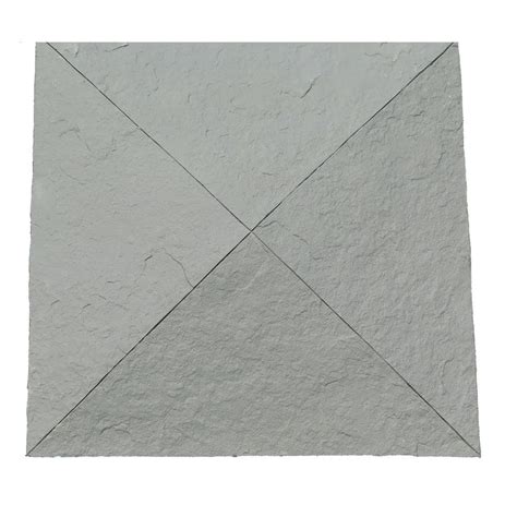 NextStone Sandstone 18 in. x 18 in. Graphite Faux Polyurethane Stone ...