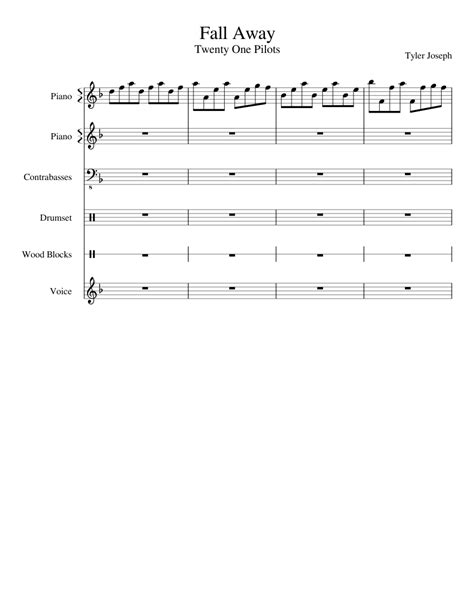 Fall Away - Twenty One Pilots Sheet music for Piano, Strings, Percussion, Voice | Download free ...