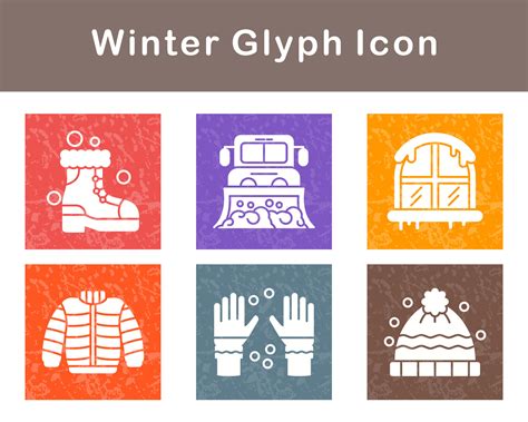 Winter Vector Icon Set 21382096 Vector Art at Vecteezy