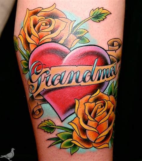 Color Grandma Memorial Tattoo by Durb: TattooNOW