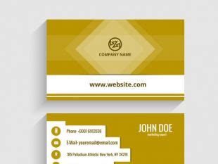 Minimalist business card with man silhouette | free vectors | UI Download