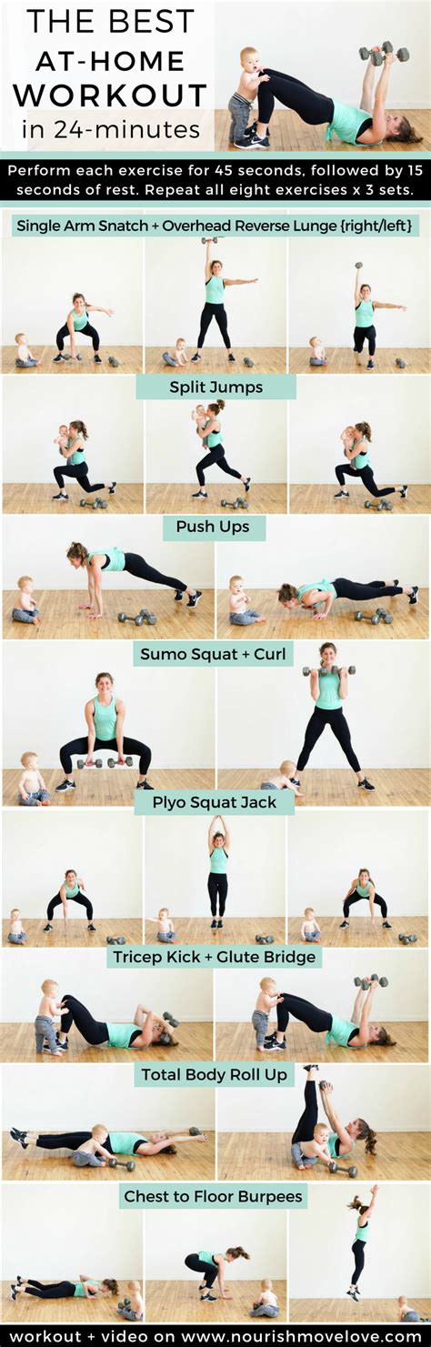 BEST Strength + HIIT Home Workout (Video) | Nourish Move Love | Hiit workout at home, Home ...