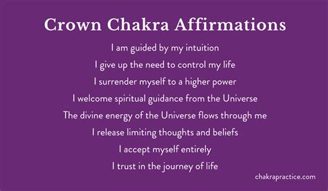 100 Crown Chakra Affirmations - Chakra Practice