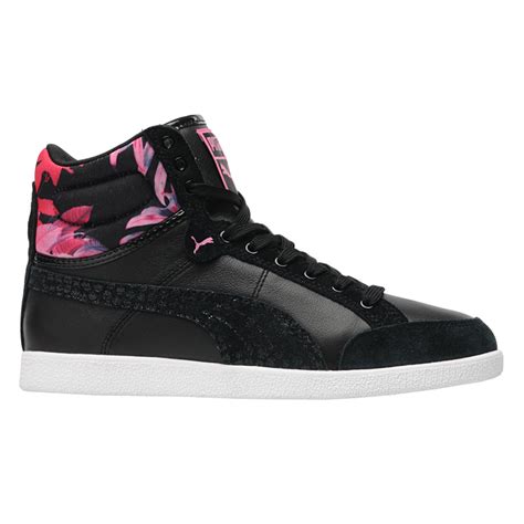 Puma Women Ikaz Hi Tropicalia High-Top Sneaker Ladies Shoes leather ...