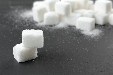 Premium Photo | White sugar cubes