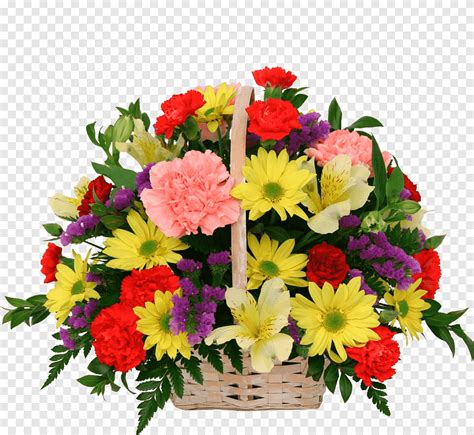 Food Gift Baskets Flower bouquet, a basket of flowers, flower Arranging ...