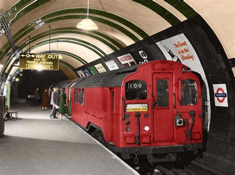 Aldwych tube, 1950 | London underground train, London underground stations, Hidden london