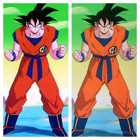 Dragonball Z (Left) against Dragonball Z Kai (Right). I prefer the less ...