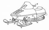 Printable Snowmobile Coloring Pages sketch template