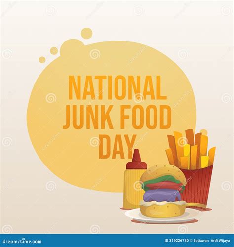 Vector Graphic of National Junk Food Day Ideal for National Junk Food Day Celebration Stock ...