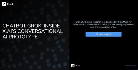 Chatbot Grok: x.AI Bid to Rival Big Tech Conversational AI