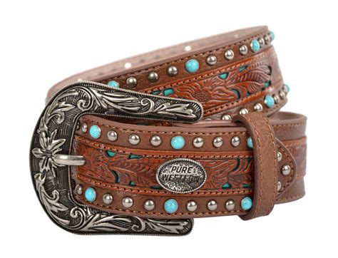 Pure Western Womens Meredith Belt (P1W2982BLT) Dark Tan