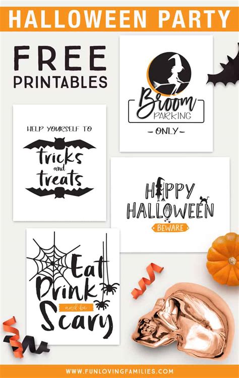 Free Halloween Party Printables - Fun Loving Families