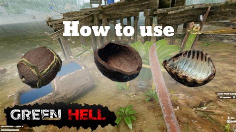 Green Hell How to use coconu bowl #GreenHellTips - YouTube