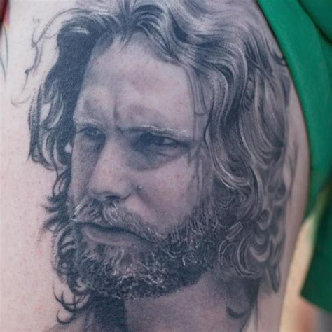 Venetian Tattoo Gathering : Tattoos : Music : Jim Morrison Portrait Details