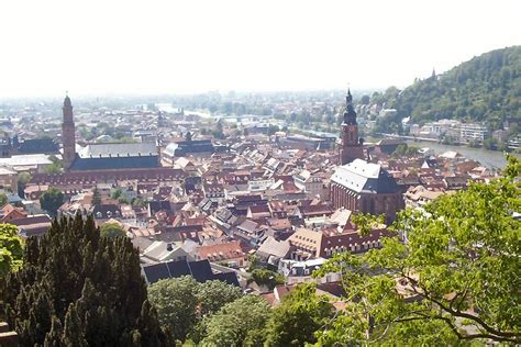 Heidelberg from Castle Gardens | Before the construction of … | Flickr