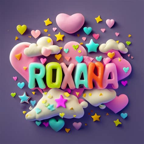 Imagenes con nombres 3D roxana | Imágenes para Peques