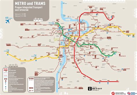 Prague Metro And Tram Map - MapSof.net