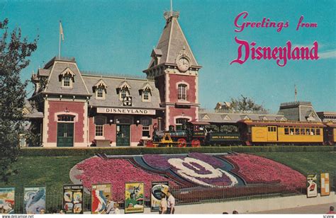 DISNEYLAND, PU-1964; Floral Mickey Mouse, Disneyland Depot | Topics ...