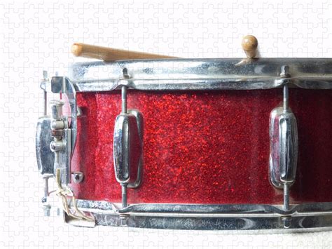 Red Snare Drum And Sticks Jigsaw Puzzle by Chapin31 - Photos.com