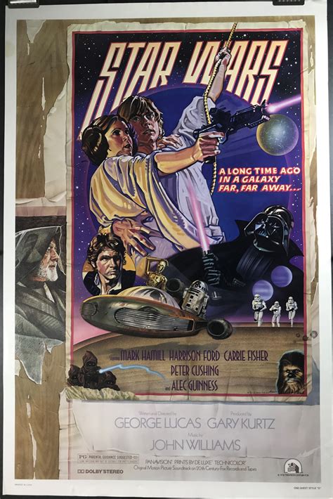 STAR WARS, Original Rolled Style D Vintage Movie Poster - Original ...