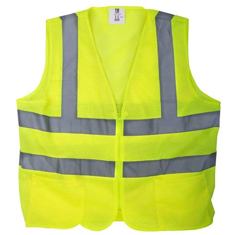 TR Industrial XXXL Yellow Mesh High Visibility Reflective Class 2 ...