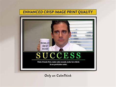 Office Motivational Poster Michael Scott Success Motivational Posters ...