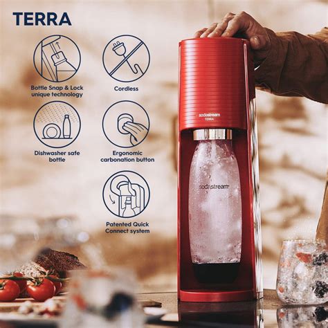 SodaStream Terra Sparkling Water Maker + (Quick Connect cqc bundle)