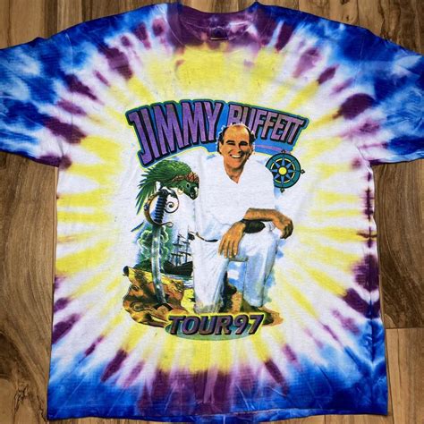 1997 Jimmy Buffett Tour T-Shirt Tagged XL fits... - Depop