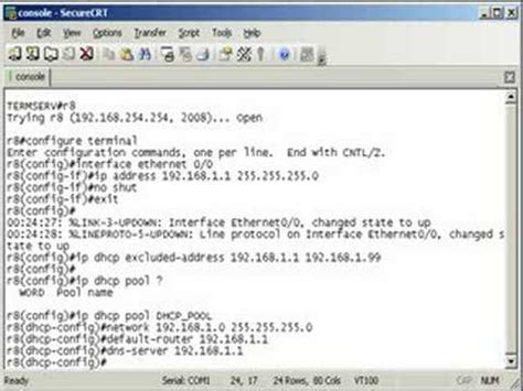 Configuring a DHCP Server on a Cisco Router - YouTube