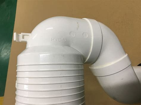 Lightweight S Trap Toilet Waste Pipe Connector / 90 Pan Connector White Color