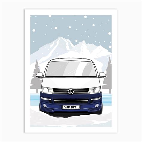 Vw Camper Van 3 Art Print by Matt Cockayne - Fy