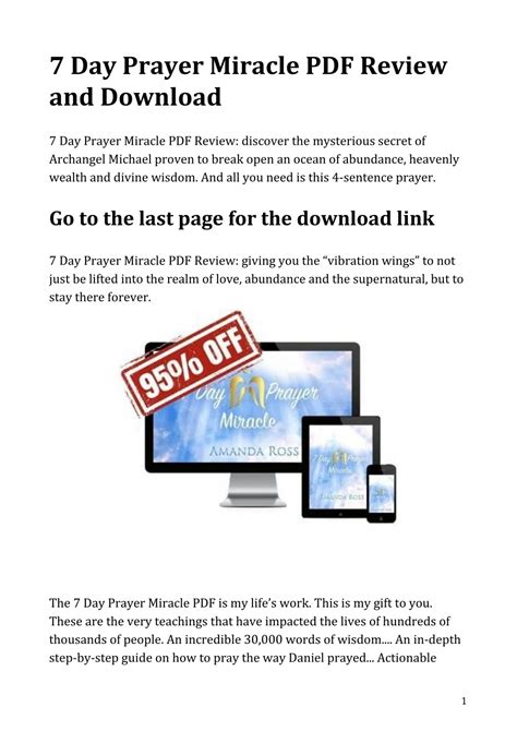 PPT - 7 Day Prayer Miracle PDF Review and Download PowerPoint Presentation - ID:9737466