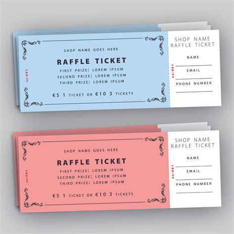 Free Raffle Ticket Templates | ubicaciondepersonas.cdmx.gob.mx