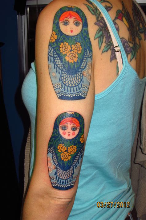 Pin by emily elizabeth smith on more matryoshka madness | Doll tattoo, Nesting doll tattoo ...