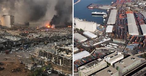 Beirut explosion before and after pictures show how much of city was ...