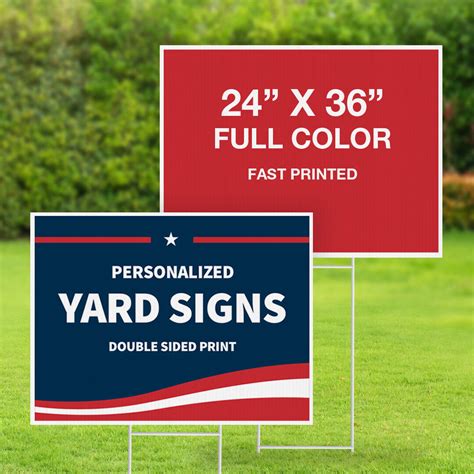 Yard Signs & Lawn Signs | Free Shipping Available