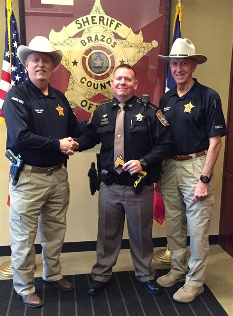 Brazos County sheriff's deputy promoted to sergeant