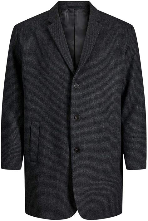 Jack & Jones Men's Jjemoulder Wool Coat Ps Jacket: Amazon.co.uk: Clothing