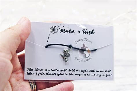 Witch Wish Bracelet Wish Bracelet Friendship Bracelet Witch Charm Bracelet Witch Cord Bracelet ...