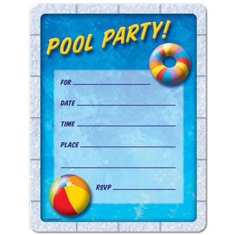 pool birthday party invitations free printable – FREE Printable ...