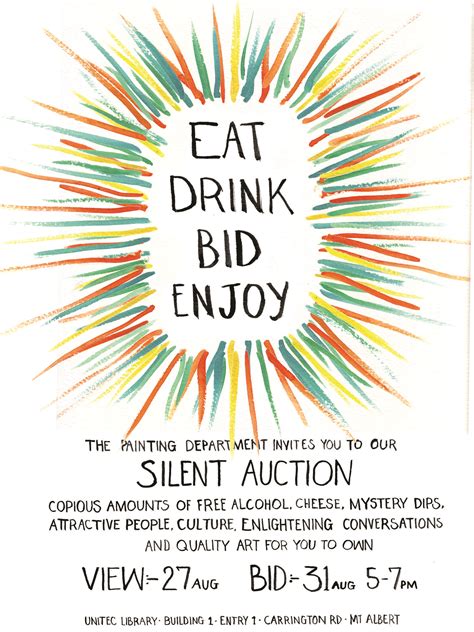 Silent Auction flyer | Silent auction, Auction fundraiser, Attractive people